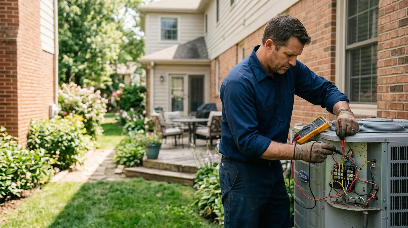 HVAC technician working near Oquossoc, ME